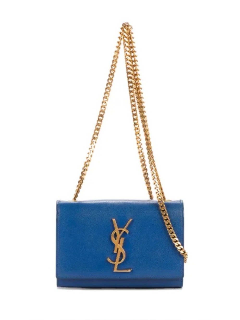 Saint Laurent Royal Blue YSL Monogram Chain Crossbody - Picture 9 of 9